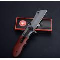 2019 Boker DA104 Titanium Tactical Folding Knife Tanto Blade Wood Handle Knife - 2 AVAILABLE!!