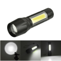 Xanes 1517 XPE+COB 2Lights 1000Lumens 3 Modes USB Rechargeable LED Flashlight - LAST 3 AVAILABLE!
