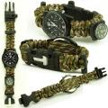 EMERGENCY SURVIVAL WATCH WITH PARACORD, COMPASS, WHISTLE, FIRE STARTER - 2 AVAILABLE!