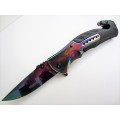 Boker Military Rainbow knife with 440 tempered rainbow stainless steel blade - 3 AVAILABLE!!