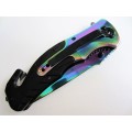 Boker Military Rainbow knife with 440 tempered rainbow stainless steel blade - 5 AVAILABLE!!