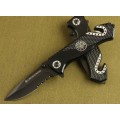 Chongming 319 Oxide Blade Tactical Rescue Knife Serrated Blade Aluminum Handle  -  2 Available!!