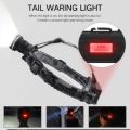 T6 LED 1800 Lumen Rechargeable Headlamp With Zoomable Focus - 4 Modes Blue Light