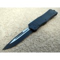 8` Black Tactical Recon OTF Combat Pocket Knife