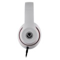 Volkano Falcon Series Foldable Aux Headphones in White with Scorching Bass and Built-In Microphone