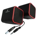Volkano Diamond Series USB Speakers - Red