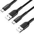 Volkano Weave Series Type-C 4-Cable Pack - Black