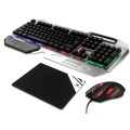 VX Gaming Combat Combo metal keyboard, mouse, mousepad