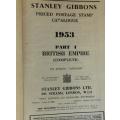Stanley Gibbon`s postage stamp catalogue 1953 Part 1 British Empire