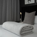 Cotton Suede Blanket  | Silver / Three Quarter 180 x 230cm