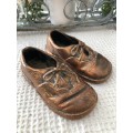 Bronzed baby shoes