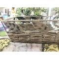 Metal and wicker tray