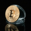 High quality Gold Plated Bitcoin Token Collectible BTC Coin