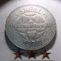 1970 Shell voetbal top 20 token Tonny van Leeuwen