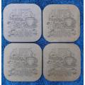 life begins with coffee Coasters laser engraved + free case