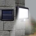 56 LED Solar Charged LED Light - PIR Motion Sensor Detection Wall Lamp
