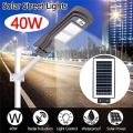 40W LED Solar Power Street Light, PIR Motion Sensor, Waterproof, Night Sensor & Eco-friendly