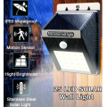 25 LED Solar Power Wall Light, PIR Motion Sensor, Waterproof, Night Sensor & Eco-friendly