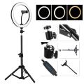 Professional 33cm (13") LED Ring Light with 1.8m Tripod Stand - Incl. 2 x Universal Phone Holders