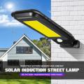 128 COB Solar Induction Wall/Street Light with Remote Control - 120° Wide Angle -GT-8011C