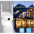 2-in-1 Outdoor Smart WiFi Camera with LED Spot Light - HD - Motion Detection - Built In Speaker/Mic