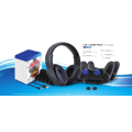 5-in-1 Gaming Pack - Stereo Headset with Mic - Storage Stand - Dual Charge Dock - Suitable for PS4