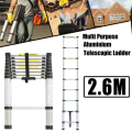 2.6m Aluminium Telescopic Ladder - Compact Design - Light Weight