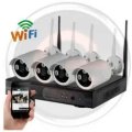 4 Channel HD NVR Latest Software CCTV System + HDMI + Phone Viewing + Waterproof Cameras