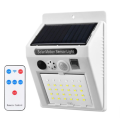 Solar Motion Sensor Wall Light with Built-In Alarm - Remote Controlled