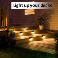 LED Solar Multi-Functional / Deck Lights - Pack of 4 -