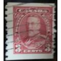 Canada  1935 King George V Perf 8 Vertically 3c used