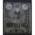 Iran 1885 -1887 Stamps of 1882-1884 Overprinted `OFFICIEL` and Surcharged 850(Ch)Cused