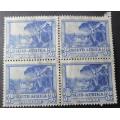 Union of South Africa 1933 Local Motives 3d block of 4 used
