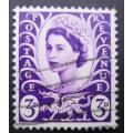 Great Britain Wales 1958 Queen Elizabeth II - Regional Definitives 3d used