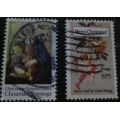 United States Postage 1975 Christmas Stamps - set used