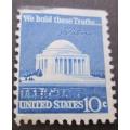 United States Postage 1973 Jefferson Memorial 10c stamp used