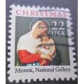 United States Postage 1987 Christmas 22c stamp used