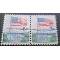 United States Postage  1968 -1971 Flag over White House 6c stamp used