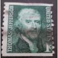 United States Postage 1968 Prominent Americans - Thomas Jefferson 1c used