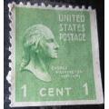 United States Postage 1938 -1939 Presidential issue 1c used