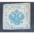 Austria - 1858/59 Newspaper Stamp 1 Kreuzer Used