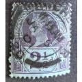 Great Britain - 1887 -1892 %0th Anniv of Regency of Queen Victoria 21/2d used