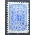 Turkey 1962 official stamp 30 kurus used