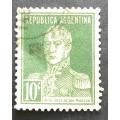 Argentina 1924 -1933 Definitive Issues - General San Martin, without Period after Value 10c used