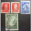 Argentina 1954 -1959 General San Martin and Local Motifs 20C, 40C 1.5P and 5P used