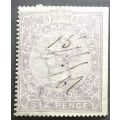 Cape of Good Hope 6d  :Revenue Stamp Act 1864 Used