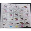 Transkei 1983 Fishing Flies Full Sheet MNH