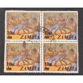 Zambia 1979 Previous Issued Stamps (1975) 3/10 Surcharged