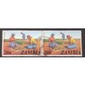 Zambia 1975 Local Motifs 20n pair used
