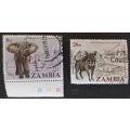 Zambia 1978 Anti Poaching Campaign 8 and 28n used